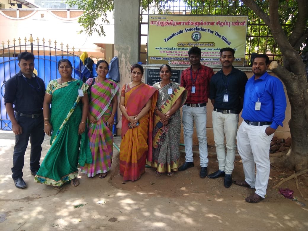 SALEMSHARAVANAN's tweet photo. My thanks to the faculty and students of #VMACON to the benevolence bestowed upon the residents of the ‘Tamil Nadu Association for the Blind’ premises at Ayothyapattinam. https://t.co/njfRbdqH2K