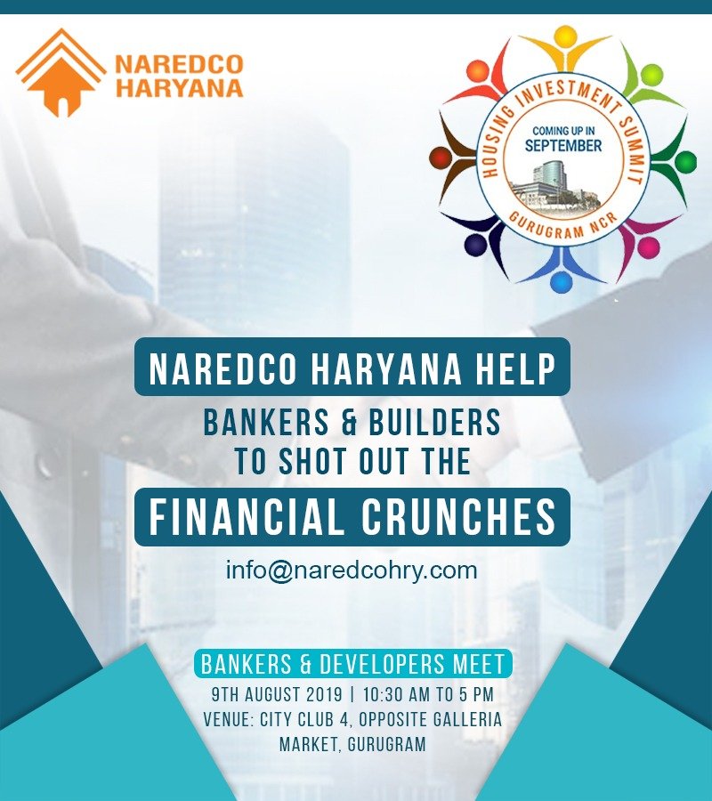 infonaredcohry's tweet photo. #Naredco #Haryana help #bankers and #builders to shot out the financial crunches. 
Limited seats available : https://t.co/6DCAUL9usw
Visit our website : https://t.co/FRfFezhfXI
#financialChrunches #Buildersmeet #Bankersmeet https://t.co/tLNZBwEcFT