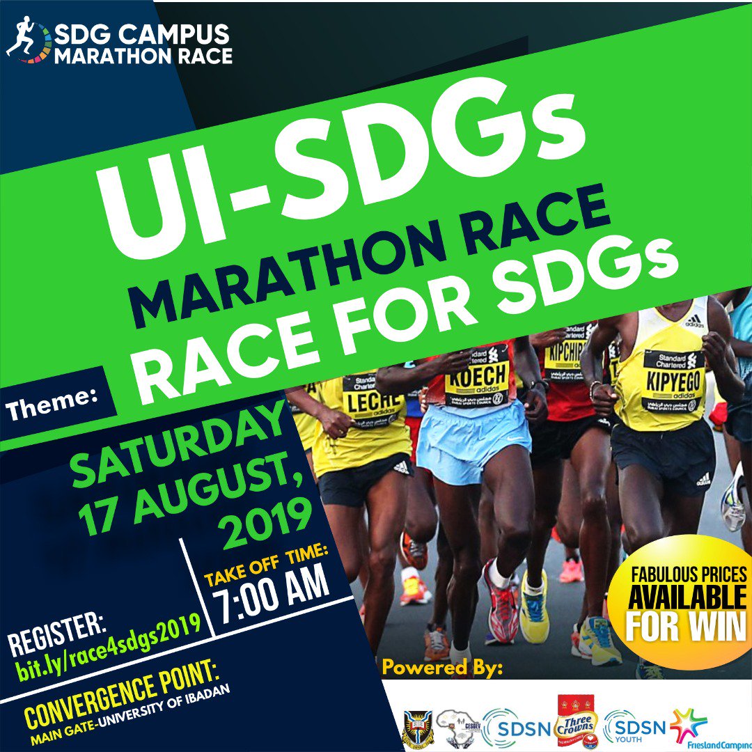 The University of Ibadan is set to organize the first #SDGsMarathon as part of activities to commemorate #IYD2019 .