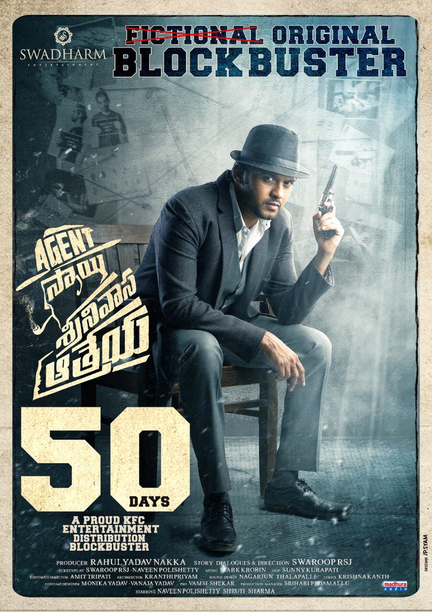 #AgentSaiSrinivasAthreya -A Blockbuster 50 Days!.