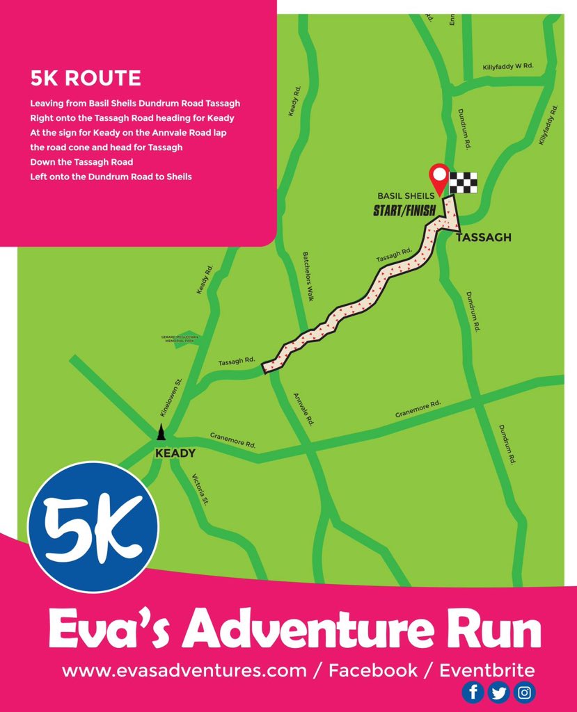 EvasAdventures's tweet photo. Maps for our Annual #HalfMarathon, #10k, #5k &amp; #3k #walk / #run... Join us Sept 14th in #Tassagh #Armagh for this fabulous #charity #fundraiser... 

https://t.co/H6JEx1exBe

#bespokemedal #goodiebag #tshirt #loveit #runners #keep #on #running #runningman #runningwoman #fitness https://t.co/U14SZwGMRI