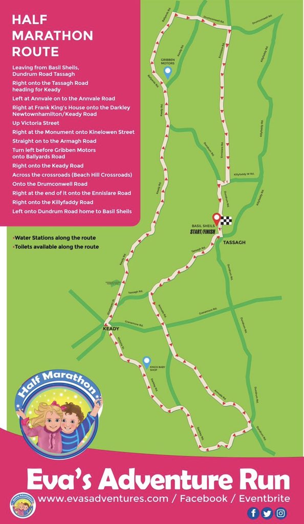 EvasAdventures's tweet photo. Maps for our Annual #HalfMarathon, #10k, #5k &amp; #3k #walk / #run... Join us Sept 14th in #Tassagh #Armagh for this fabulous #charity #fundraiser... 

https://t.co/H6JEx1exBe

#bespokemedal #goodiebag #tshirt #loveit #runners #keep #on #running #runningman #runningwoman #fitness https://t.co/U14SZwGMRI