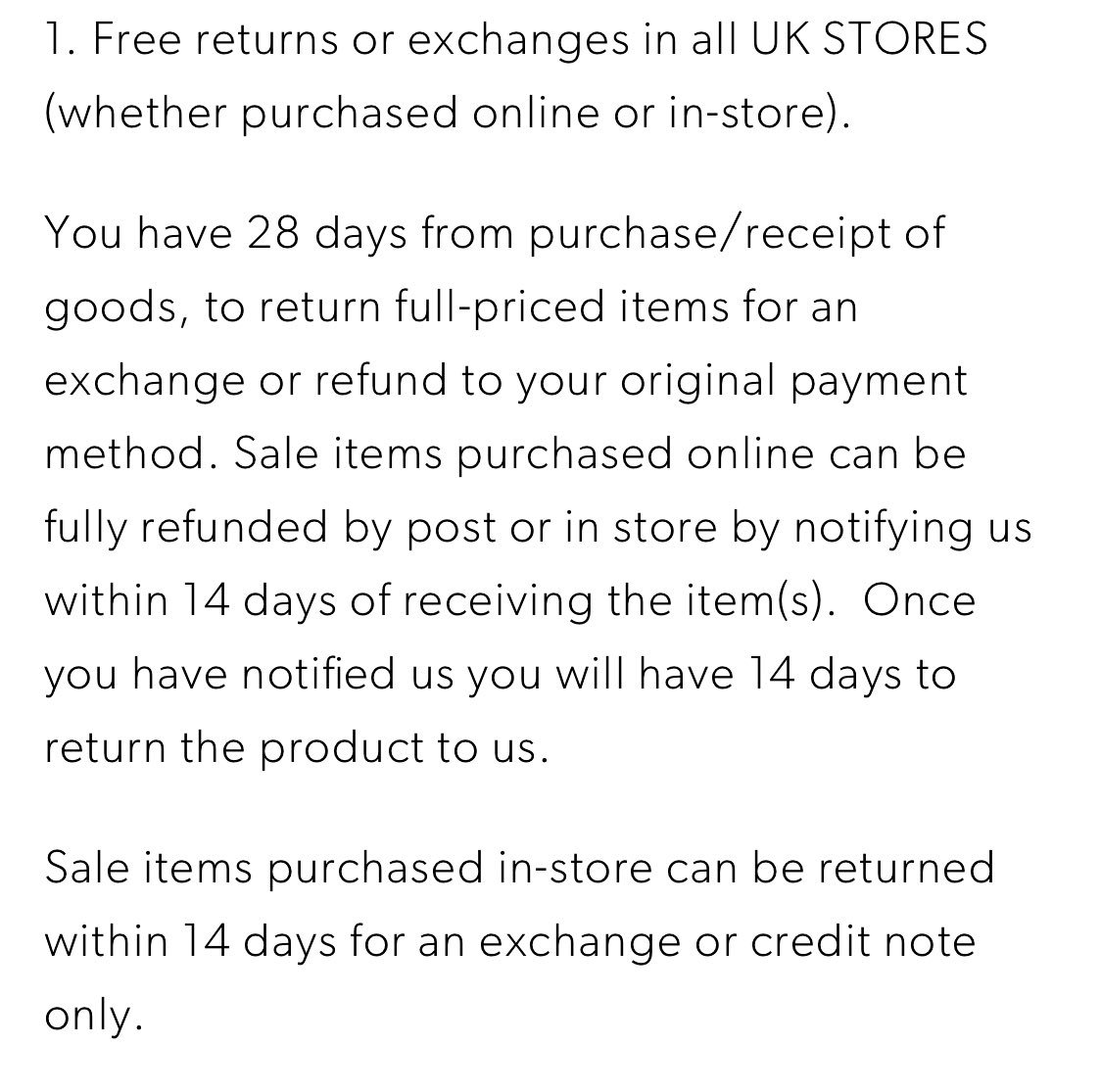 Bellaltw's tweet photo. @NewLookHelp how do I notify you of wanting to return items? And are the days based on when I collected or when they were delivered to store? https://t.co/LKX7vrINkp