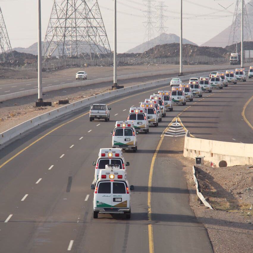 Oab_111's tweet photo. وقت انطلاق القافلة الطبية المخصصة
لنقل الحجاج المنومين بمستشفيات
منطقة #المدينة_المنورة والذين تم
السماح لهم بأداء مناسك #الحج
متوجهين إلى المشاعر المقدسة
سائلين المولى القدير لهم الشفاء
العاجل وأن يمكنهم من أداء فريضة
الحج وجميعهم بصحة وسلامة
و بأمن وأمان 🕋🇸🇦.. https://t.co/iS7iIkwq9c
