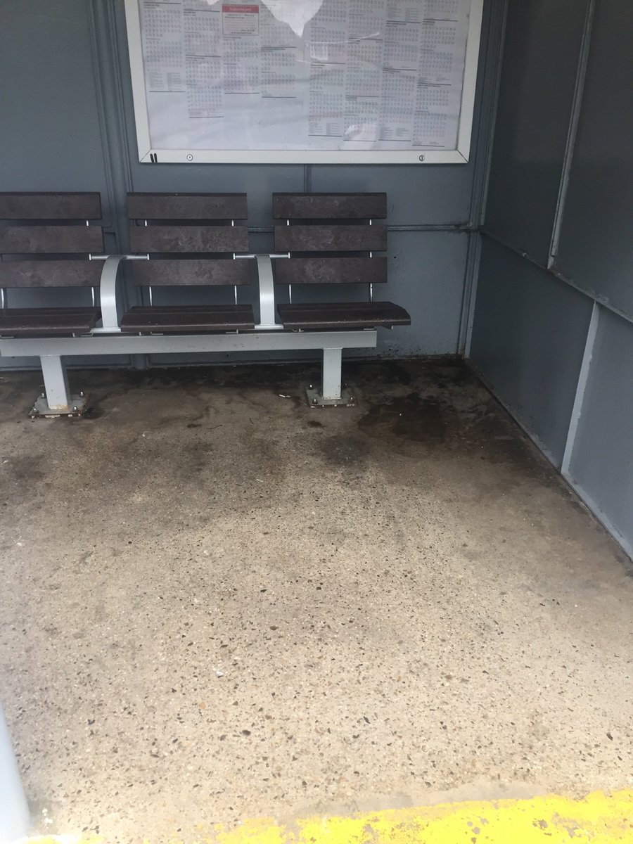 kateley_s's tweet photo. @greateranglia please kindly clean the Roydon waiting room, it’s very unclean https://t.co/nmMviNNbxf