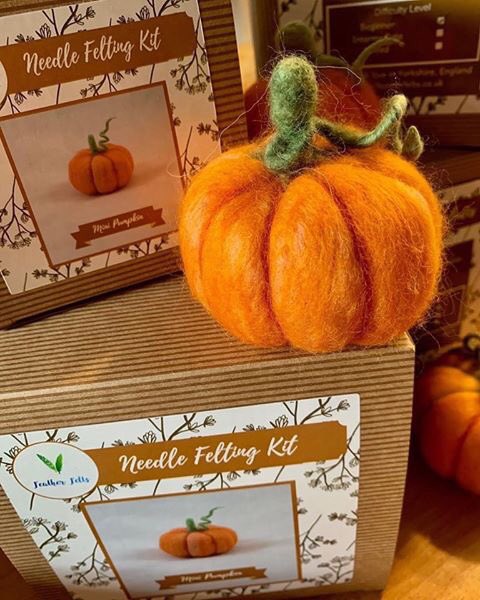 Featherfelts's tweet image. Pumpkin Felting Kit 😍

#featherfelts #yorkshire #feltingkit