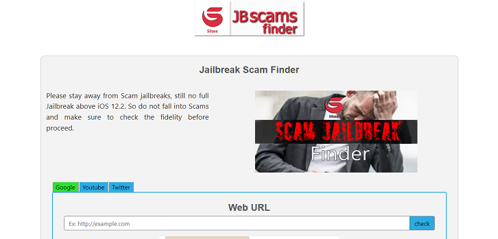 SilzeeJailbreak's tweet photo. Hello all jailbreak lovers

Support me to protect Jailbreak from Scammers 

launched Jailbreak scam finder 📢📢📢

https://t.co/cR0Omnetii

Please DM if you have any JB Scam Info

#Jailbreak #Scam #scamfinder #silzee https://t.co/6i7HGfBalC