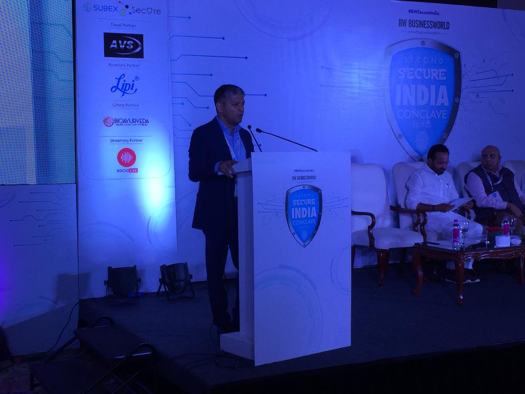 #IndustryAddress | <a href="/VinodKPad/">Vinod Kumar</a>, CEO &amp; Managing Director, <a href="/subex/">Subex</a> Ltd at 2nd <a href="/BWBusinessworld/">BW Businessworld</a> Secure India Conclave 2019 at <a href="/imperialdelhi/">Imperialdelhi</a> 

#BWSecureIndia