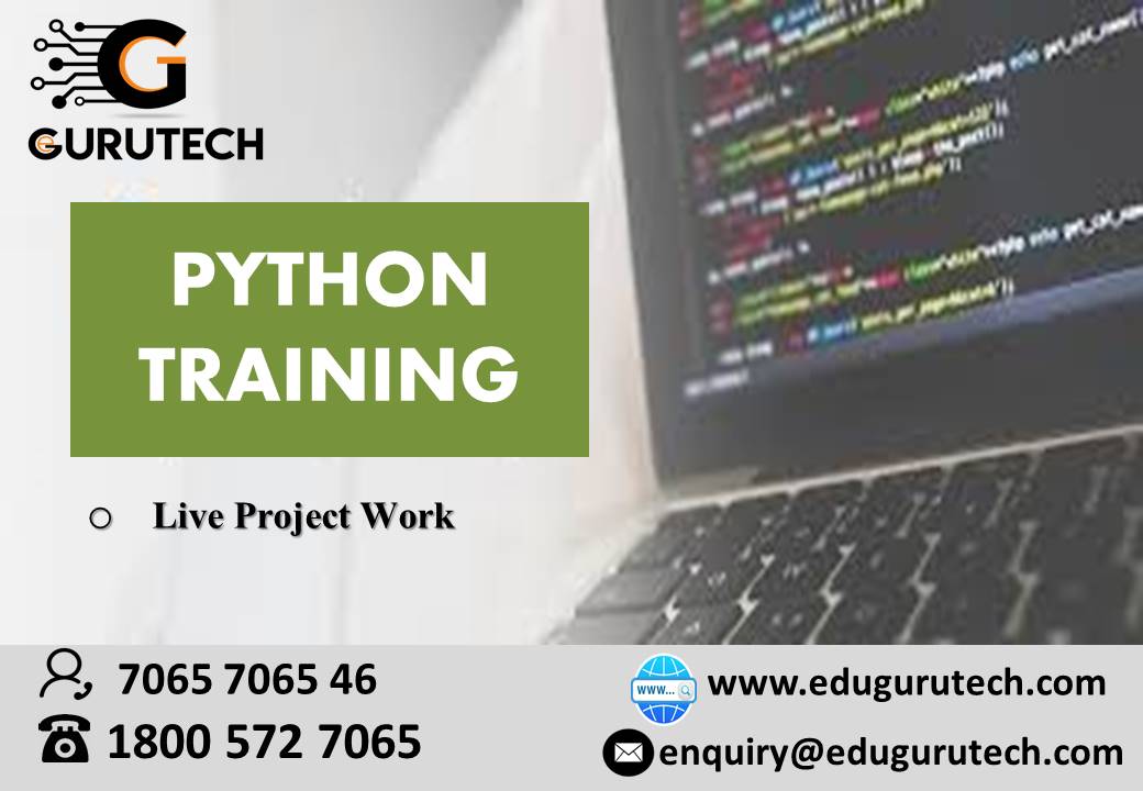 gurutechnoida's tweet image. Python training by industry experts.
For More Information
enquiry@edugurutech.com
Contact Number 1800 582 7065 / 7065 7065 46
#Pythontraining #CorePythontraining #AdvancePythontraining #DjangoPythontraining #AnacondaPythontraining #NumpyPythontraining #PandaPythontraining
