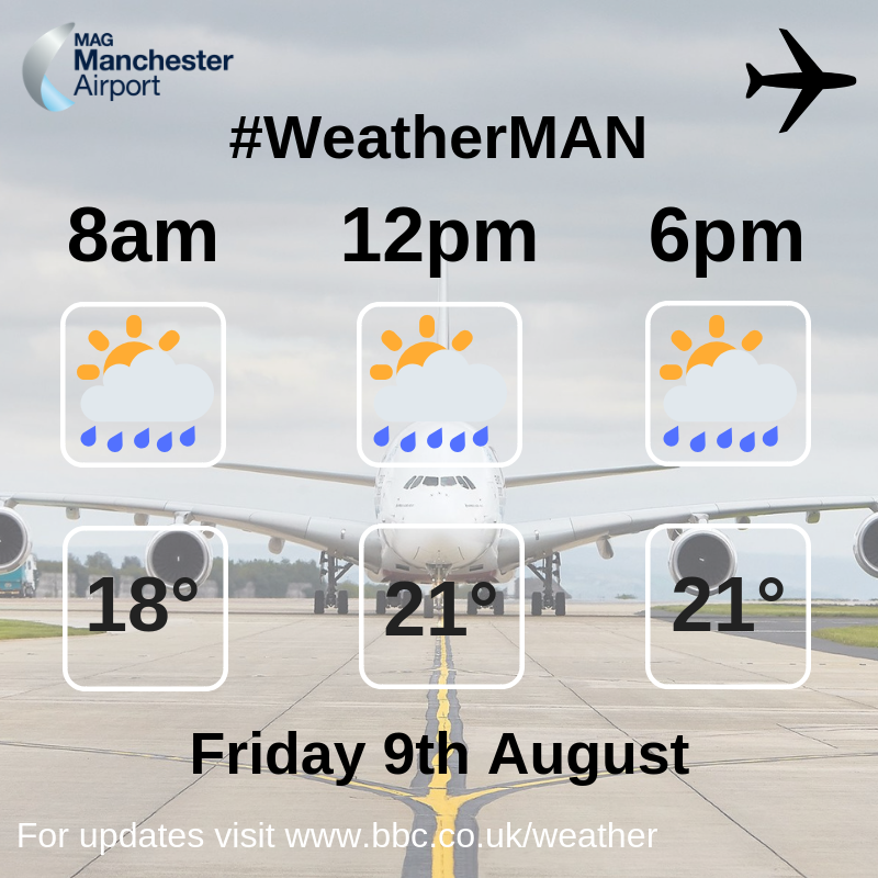 manairport's tweet photo. We're due heavy rain today so make sure you bring your brollies and stay dry☂️ 🌦️ #TrafficMAN #WeatherMAN https://t.co/iOXgw2Mp4K