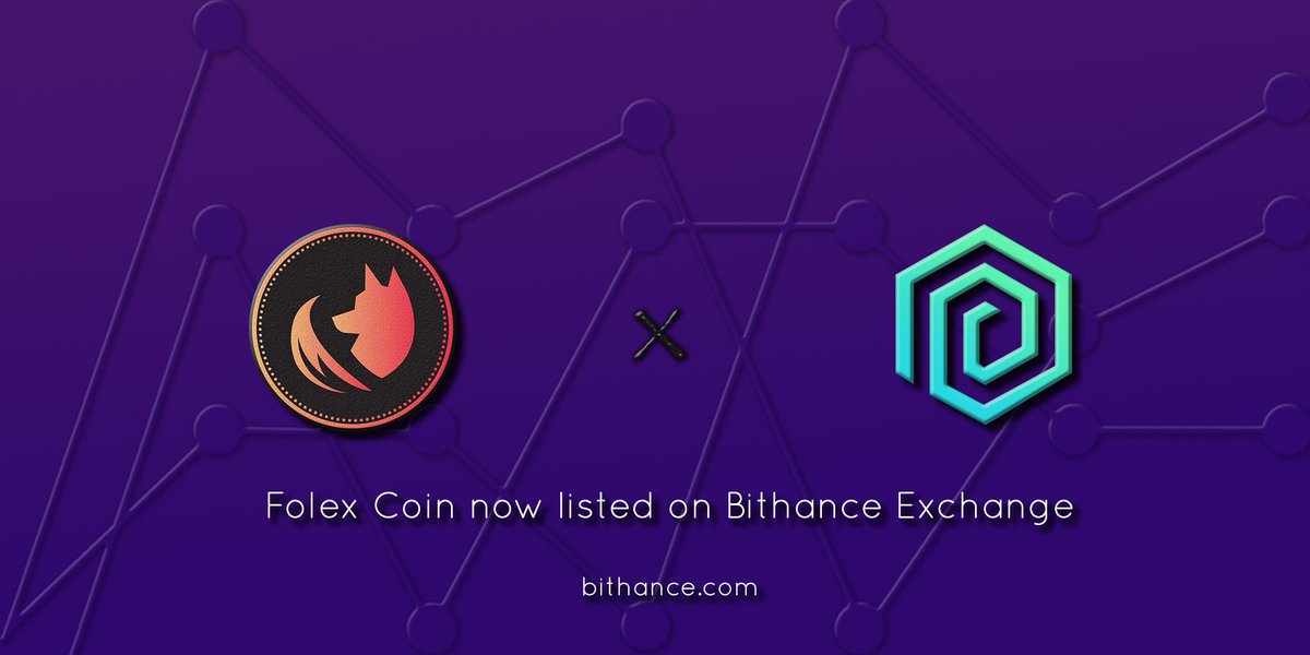We will be one of premiere listings!
FolexCoin $FLX is listed on <a href="/bithance/">Bithance Exchange</a> now! Deposit will be open today, trading will start by next week! Stay tuned for more informations! t.me/folexchat
#newlisting <a href="/bithance/">Bithance Exchange</a> #flx #cryptotrading