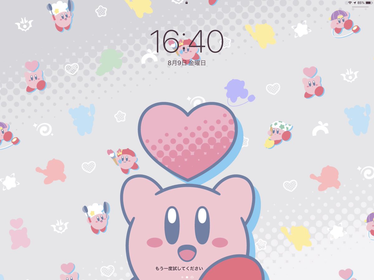 任天堂から誕プレもらったのでアイパッヨの壁紙にした 