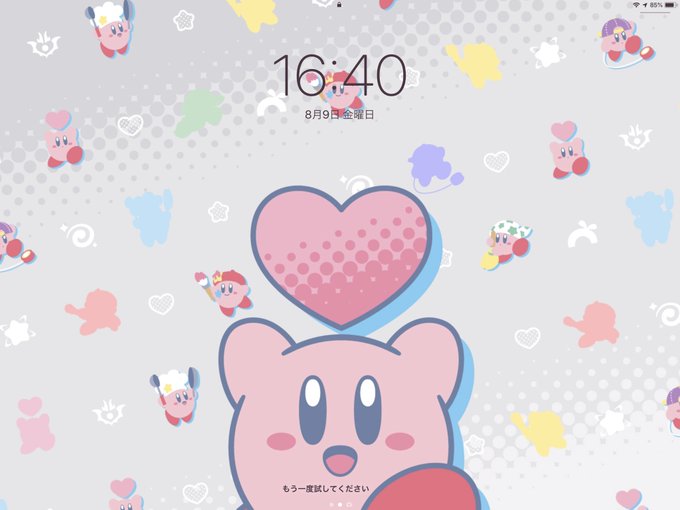 任天堂から誕プレもらったのでアイパッヨの壁紙にした 