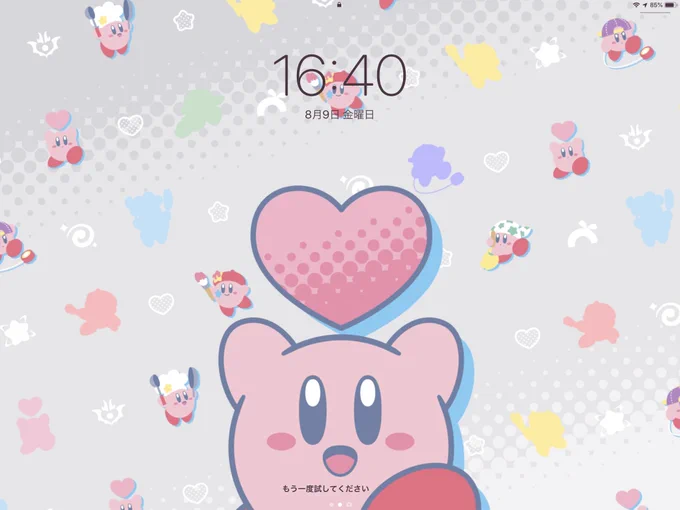任天堂から誕プレもらったのでアイパッヨの壁紙にした 