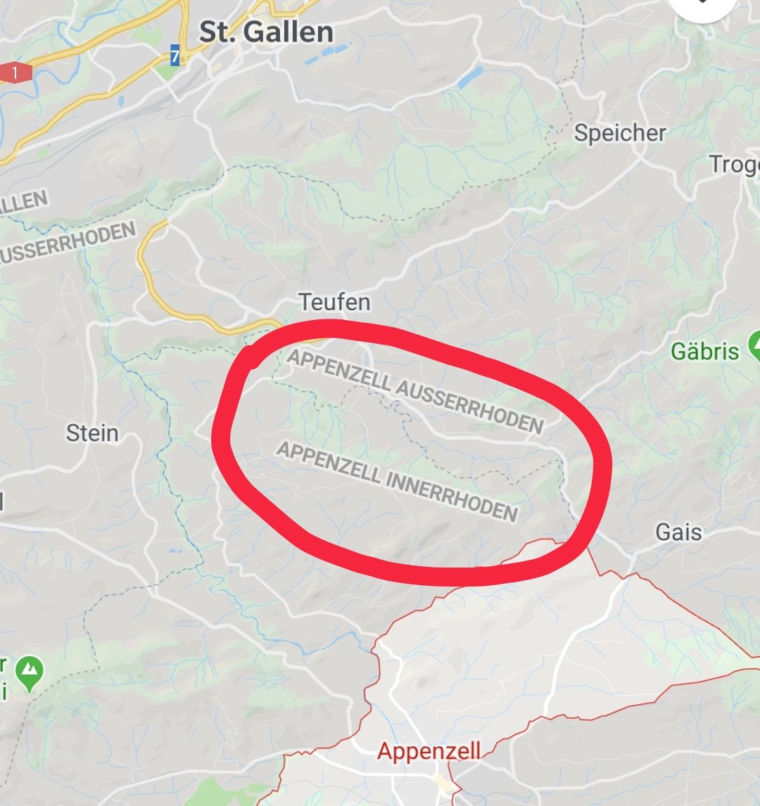 Ich muss in Geschichte zur Zeit ein wenig zum Verhältnis von Appenzell zu St. Gallen und Konstanz im 14. Jahrhundert recherchieren...

Nun ja, die Schweizer sind - wie soll man sagen - ein wenig besonders.