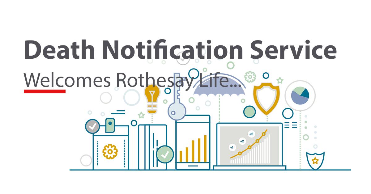 Equiniti's tweet image. We would like to welcome Rothesay Life on-board as the latest financial institution to become a member of the #DeathNotificationService. You can find out more about the service here... deathnotificationservice.co.uk