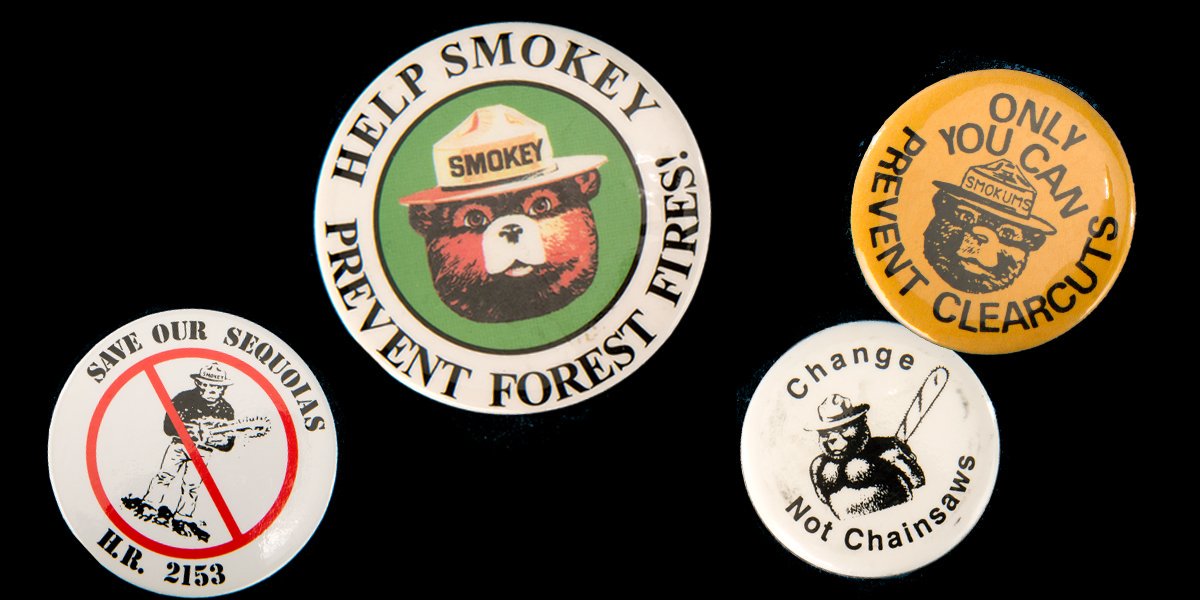 amhistorymuseum's tweet image. Smokey the Bear (actually, his given name is Smokey Bear) is the mascot of one of the nation’s longest-running public service advertising campaigns—and he’s captured the nation’s attention. #SmokeyBear75