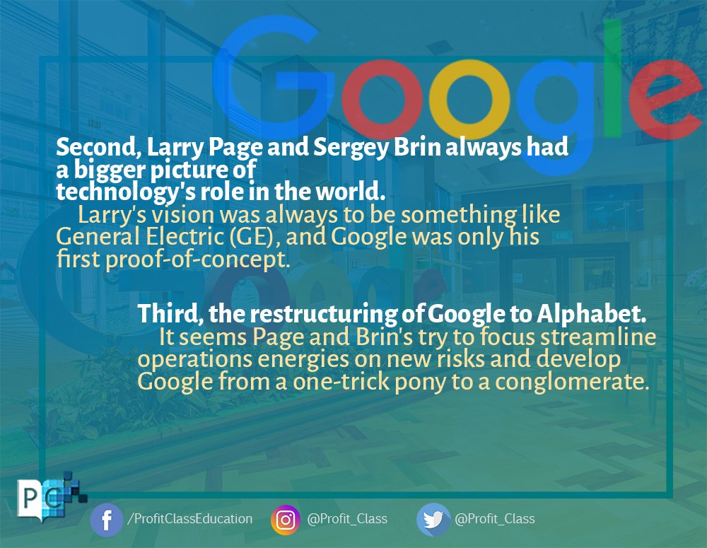 Profit_Class's tweet image. Why Google became Alphabet? Check here to learn more. bit.ly/2Qi3ePe #Google #Alphabet #StockMarket #MarketTerms #Investing #ProfitClass