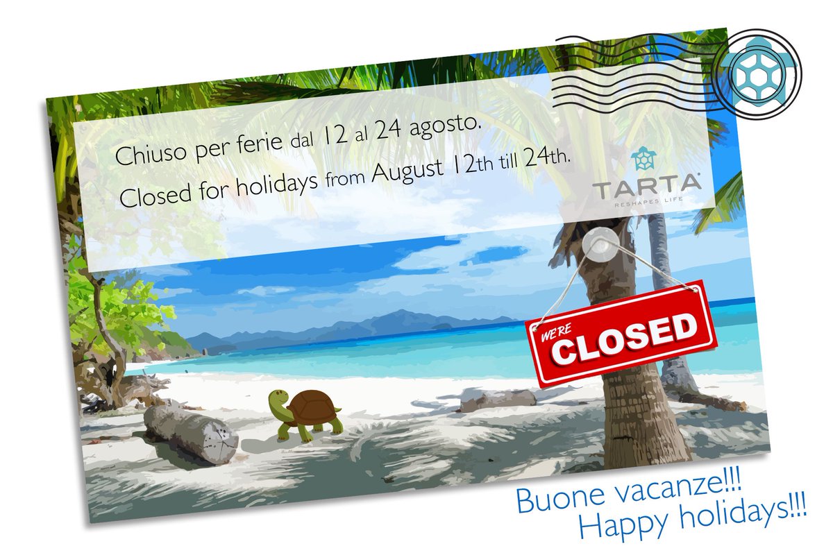 🇬🇧 Dear friends.. we'll come back soon!! Happy holidaysss!!!!!
🇮🇹 Cari amici.. ci vediamo presto!! Buone vacanze a tutti!!!!
😎😍🤪🥳🤩🐢🌴🌲🌞🌊🏄🏽‍♂️🚵🏻‍♂️✈️⛰