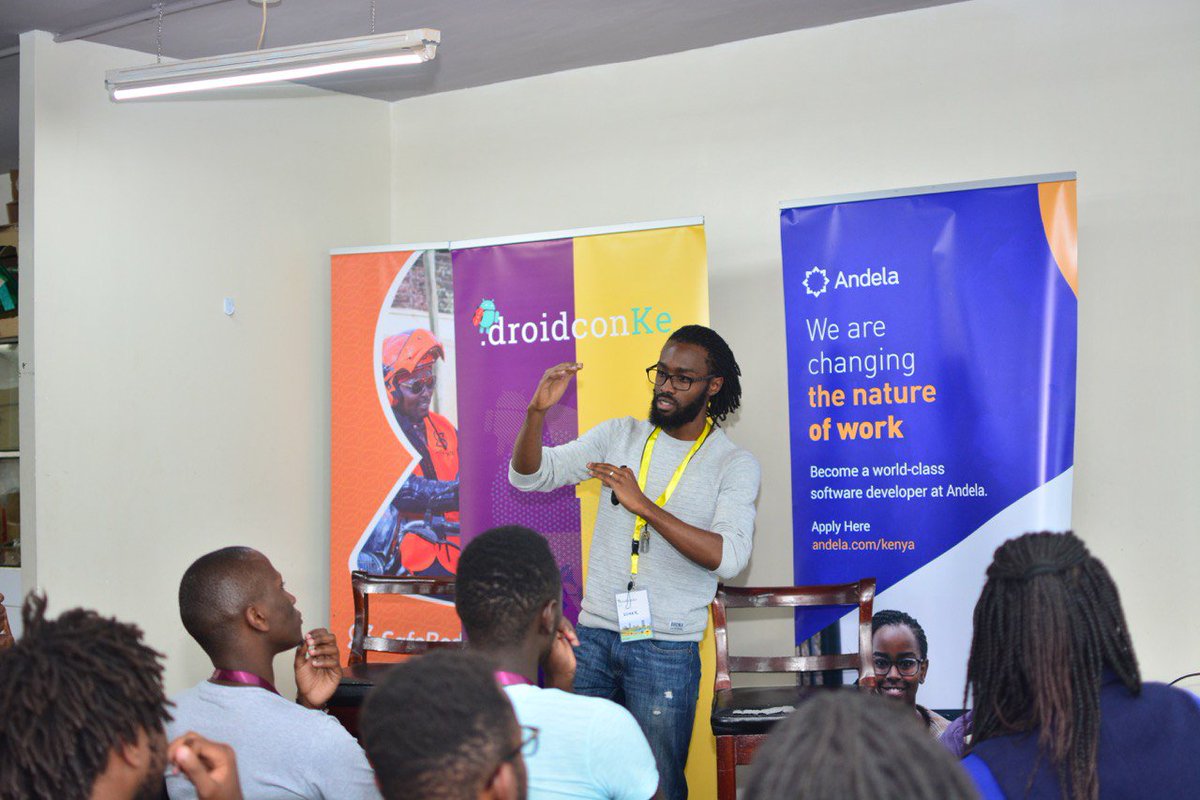 droidconke's tweet image. @TheDancerCodes sharing his memoirs of a Technical Team Lead in Room 3.
#droidconke #droidcon #nairobi #android #flutter #kotlin 
@droidconke @googleafrica @googledevs @Andela_Kenya @usehover @SafeBoda_Kenya @earlycamp @jetbrains