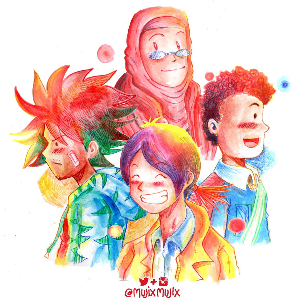 mujixmujix's tweet photo. Hello, I'm Mujix, I make comic illustration, mainly the works in manga+cartoon+Indonesian style. Find my projects at #ProposalUntukPresiden #SiAmed #Mujix or:
💻Website : https://t.co/JkGLKxcRjv
♻️ Shop: https://t.co/hcpyNveEEi
💡 IG: https://t.co/PQywv8UBJk https://t.co/JmIbEoKwiY