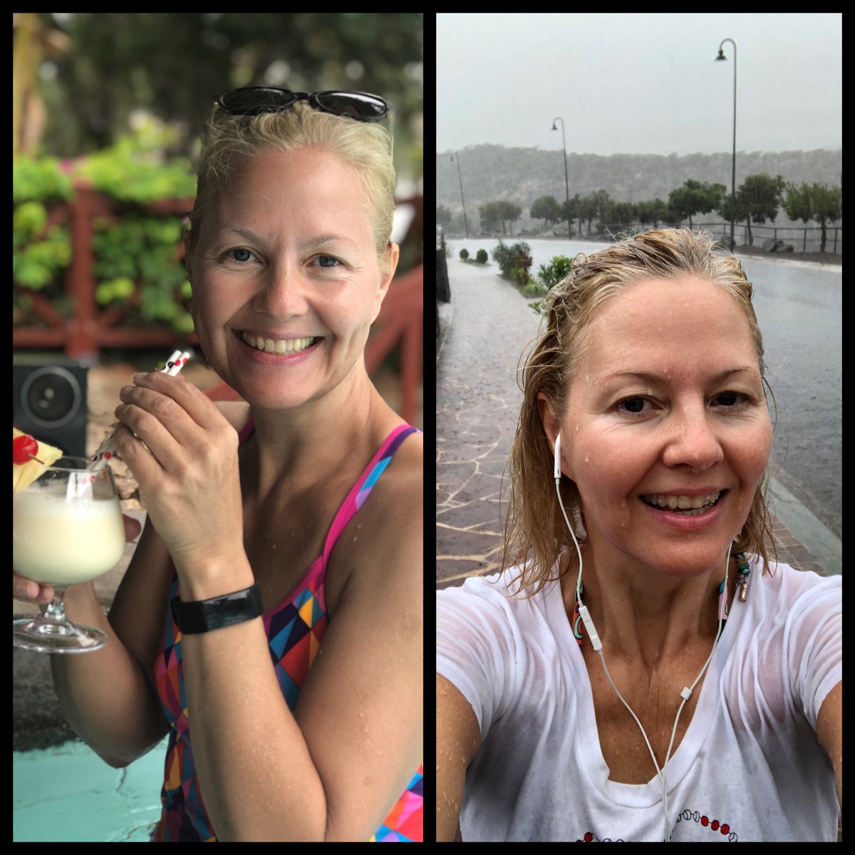 HollyLWoodhouse's tweet photo. If you like Pina Coladas and getting caught in the rain...🤣 Happy Friday!

#happyfriday #escape #writetomeandescape #pinacoladas #gettingcaughtintherain #nofilter #nomakeup #mombasa #tenerife #flashbackfriday #doyoulikepinacoladasandgettingcaughtintherain #actressontheloose https://t.co/XMFHFvXk2w