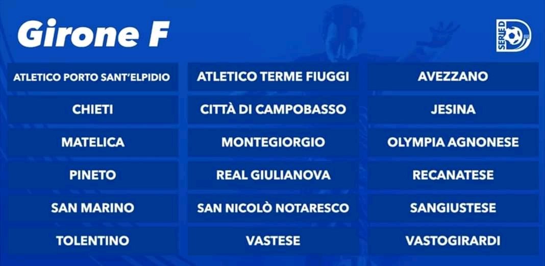 SportChieti's tweet photo. #Chieti inserito nel girone F #seried #vastese https://t.co/4NYkrs2FiK
