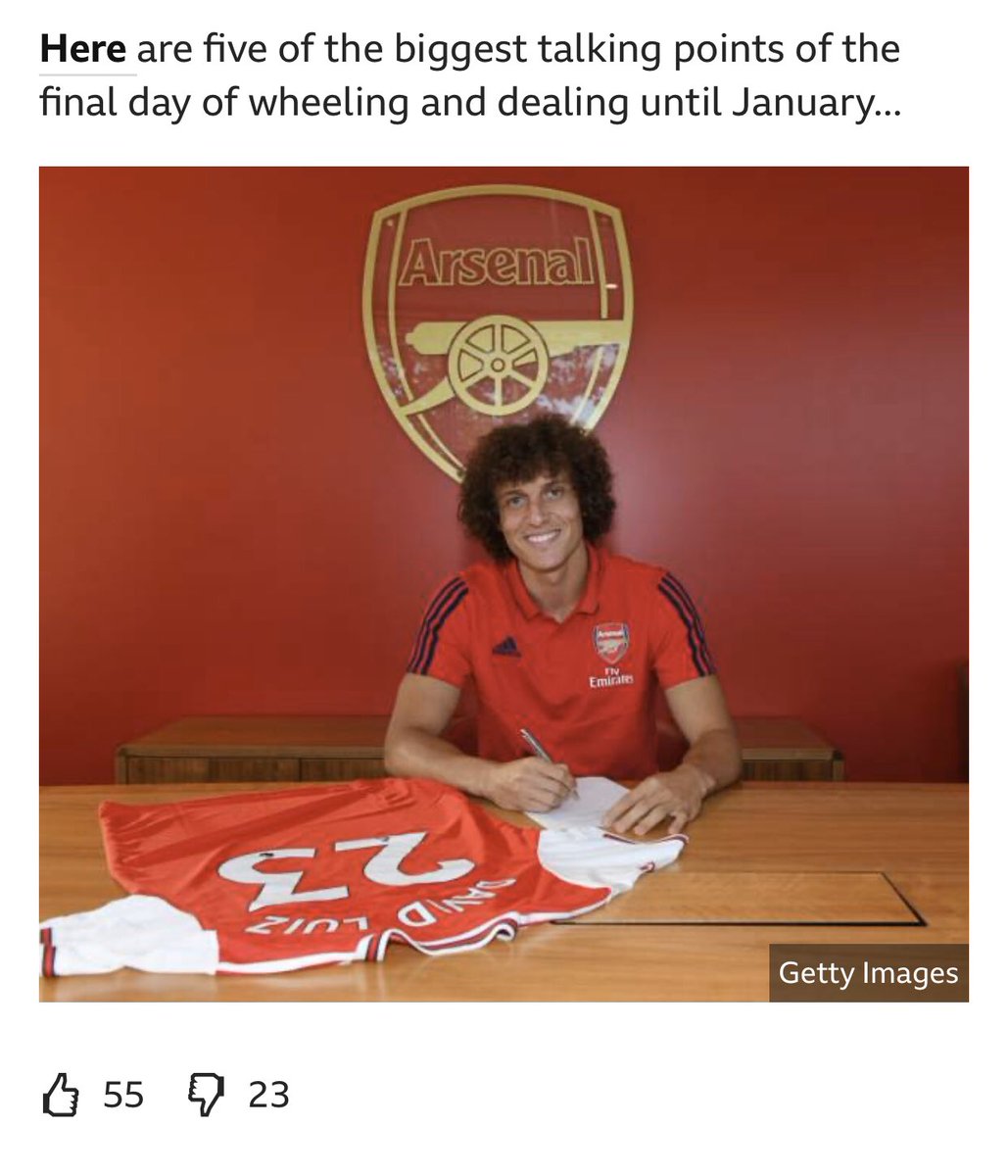 WildWinnieWard's tweet photo. @BBCSportUpdates #bbcfootball is it just me or is David Luiz’s shirt he’s signing huge. More fitting for Andre the giant 😁 https://t.co/fdfjs1kjPW