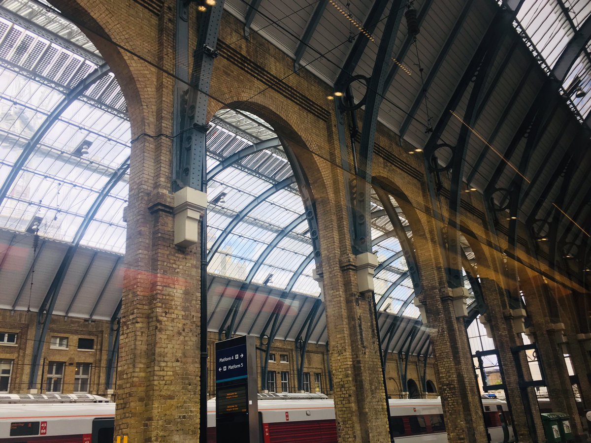 bethmcwilliams's tweet photo. “Packed with muggles, of course.” Listening to Harry Potter on @audibleuk while boarding my train at King’s Cross 🚂 #bookception https://t.co/xvNJHUaeSm