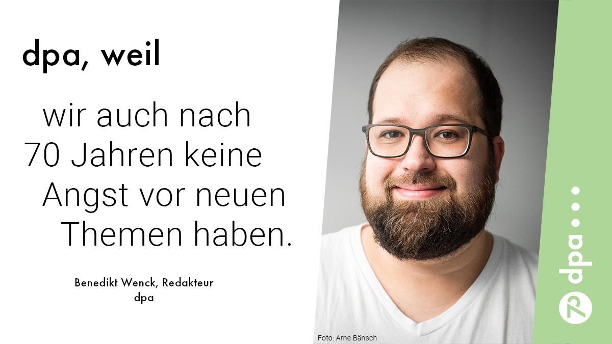 .<a href="/dpa/">dpa</a> ist mit neuen Themen und Formaten für seine Kunden immer auch ein "journalistischer Brückenbauer". So auch beim E-Sport. Warum und wie dpa das gerade bei jüngeren Zielgruppen beliebte Thema redaktionell angeht, erzählt <a href="/tweet_bene/">Bene Wenck 🏳️‍🌈</a> hier: dpaq.de/PBNWg #dpa70