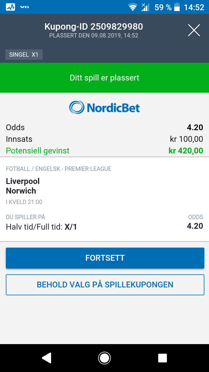 alexhellesen's tweet photo. @NordicBetNO #BoboCupen https://t.co/TWbZET6U0r
