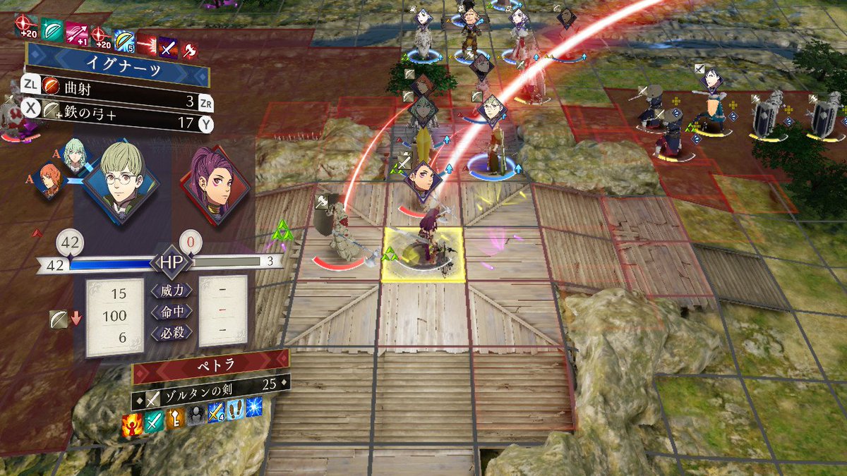 もこ Tos ペトラちゃんが強すぎて化け物だった 回避お化け 命中 40 曲射 支援効果 込みのイグナーツで ようやく命中を100にすることが出来たぐらい Fe風花雪月 Nintendoswitch