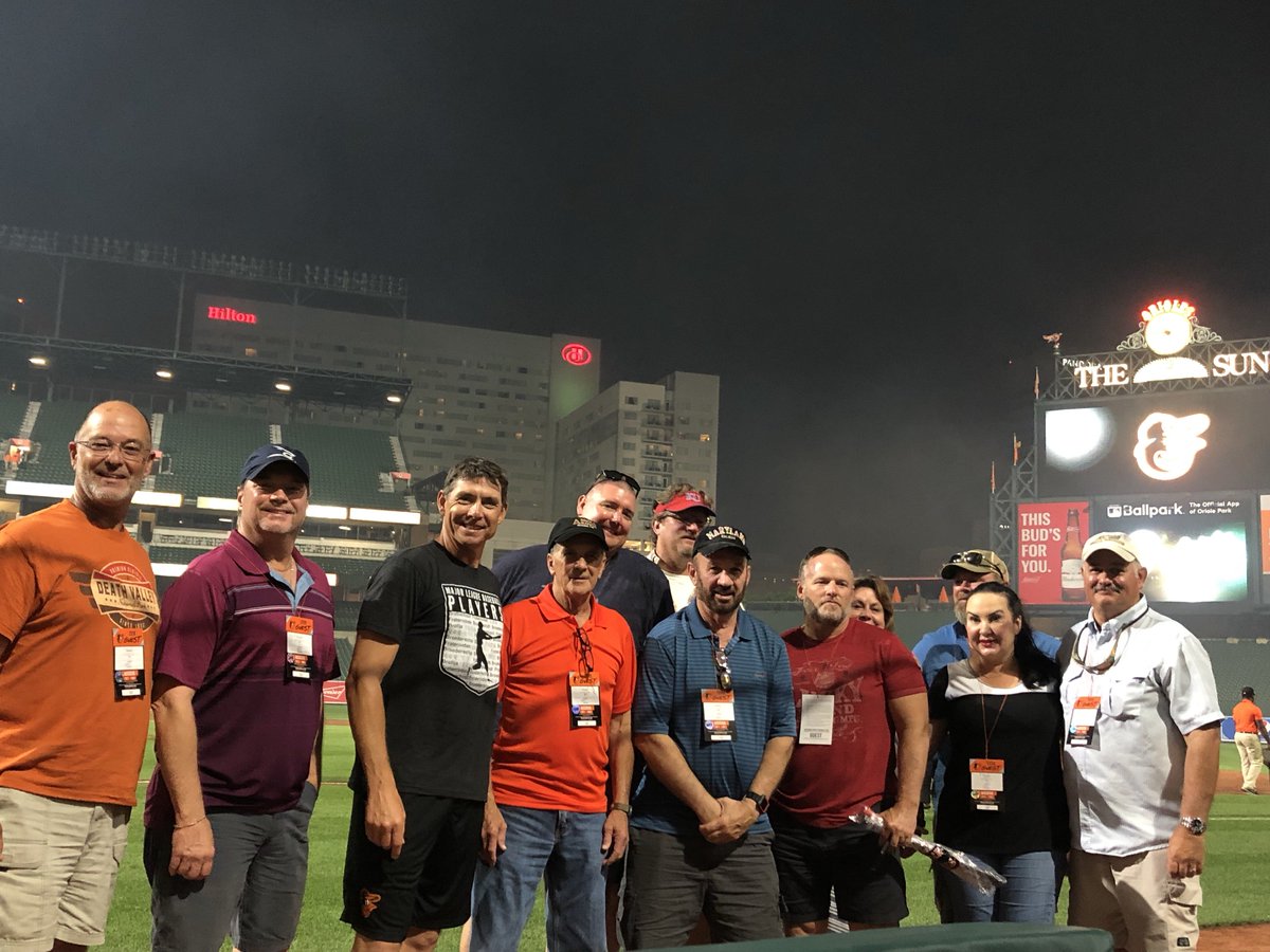 A week ago today we were watching fireworks from the Baltimore Orioles dugout with Coach Wasdin! Anything for our Eagles 🦅 #RespectTheBird #EarlyBirdGetsTheWorm