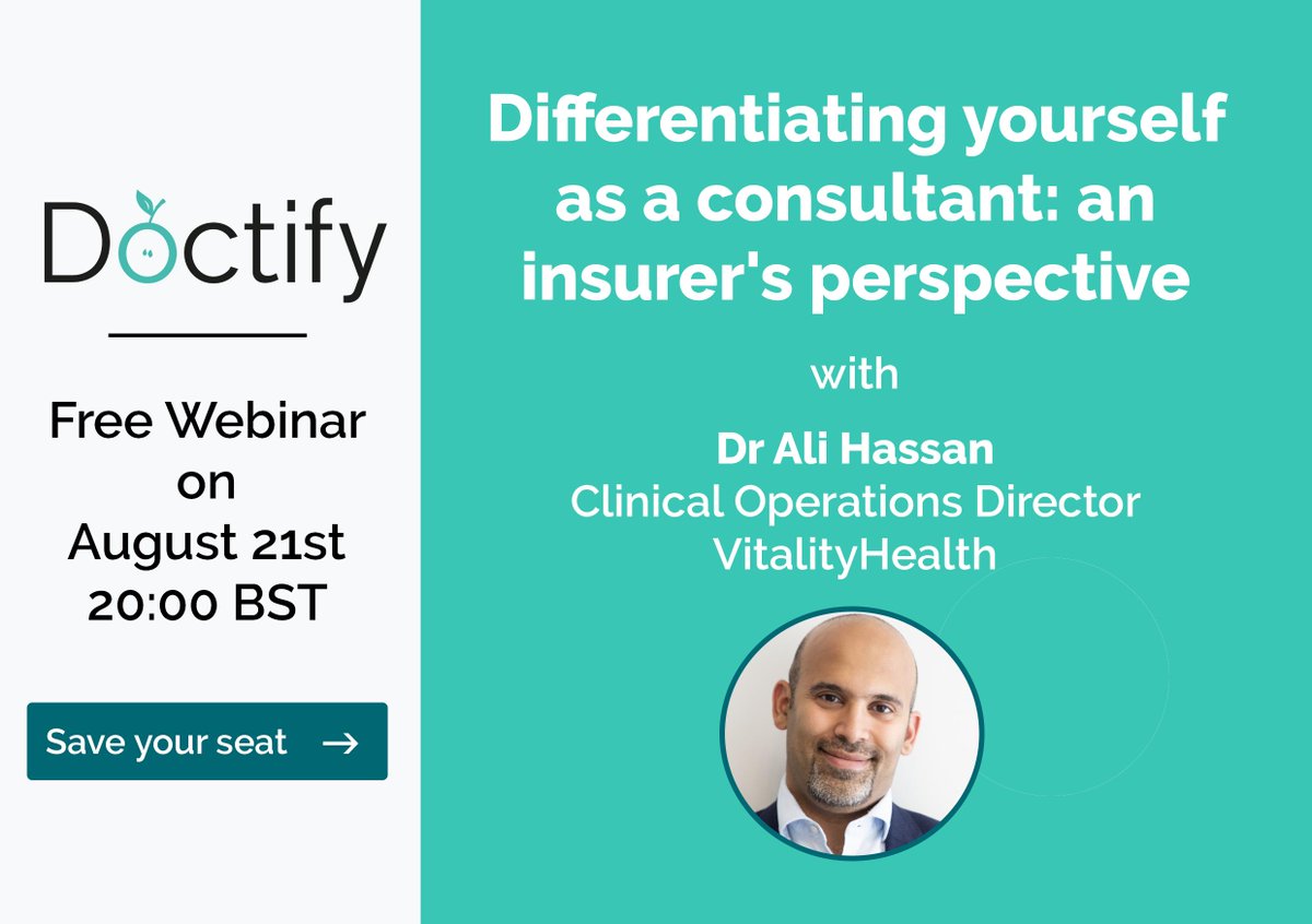 h_chndlr's tweet photo. FREE WEBINAR: A timely op to get the insurers perspective from Dr Ali Hasan, @Vitality_UK. 👇sign up 👇
https://t.co/zwLcaP7OGO
#healthcare #transparency #trust #patientexperience #pmi #insurance #webinar #privatehealthcare https://t.co/XTZ6VHTVWw