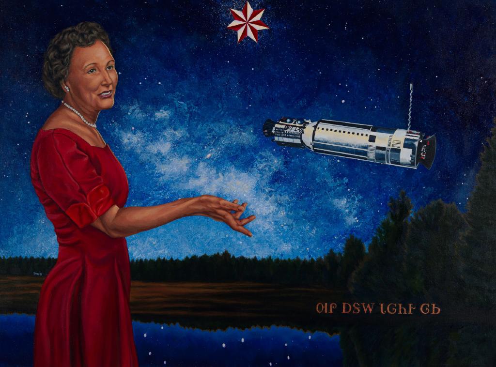 LearnWithNASA's tweet photo. Puzzle Time! 

Born on Aug. 9, 1908, she was the first Native American female engineer. Her work as a mathematician &amp; engineer pushed innovations in orbiting satellites &amp; interplanetary space travel. 

Can you use the half-reversed alphabet cipher to decode her name?
 
ZNEL EBFF https://t.co/zvR7igKF3b