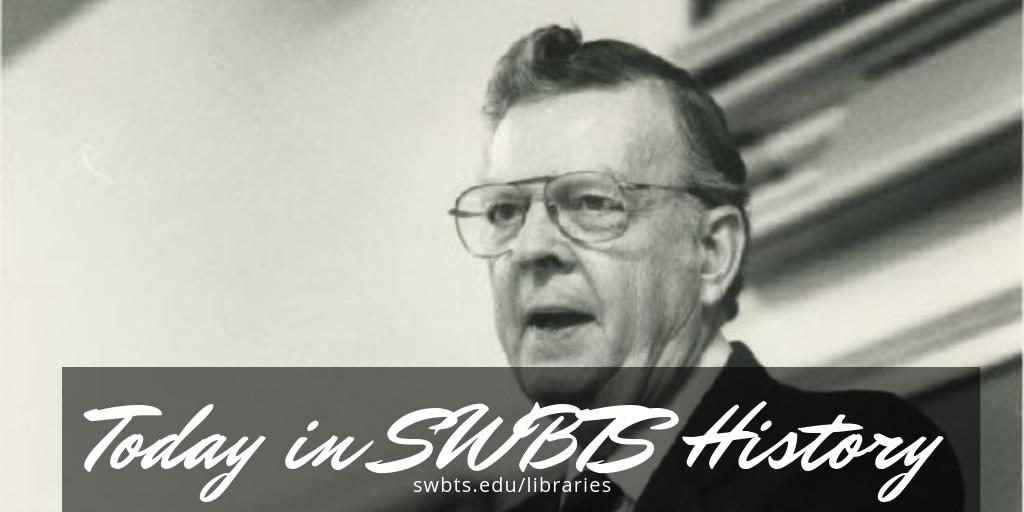 SWBTSlibraries's tweet photo. #TodayInSWBTSHistory we mark the 2008 death of Dr. Commodore Webster (C.W.) Brister. Dr. Brister invested over four decades teaching pastoral ministry courses @SWBTS. He also authored more than a dozen books. Check out Dr. Brister's written legacy at #RobertsLibrary. https://t.co/dqOx8QiaCW