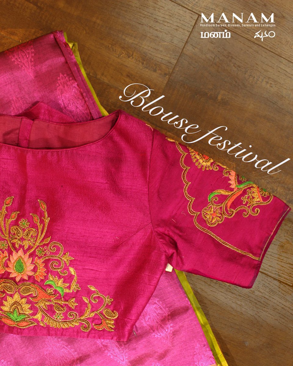 ManamHandlooms's tweet photo. A wide range of designer blouses is a speciality @ManamHandlooms Chennai. Professional fashion Designers from Mumbai and Delhi design the blouses for Manam.
#ReadymadeBlouses #designerblouses #blouses #blousefestival #embroideryblouses #CustomizedWeddingblouses #Weddingblouses https://t.co/WxPo6ZSMco