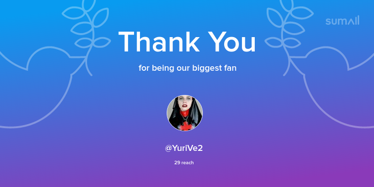 weirdgrimreaper's tweet photo. Our biggest fans this week: YuriVe2. Thank you! via https://t.co/sav8ySar0E https://t.co/ry9vvir9mU