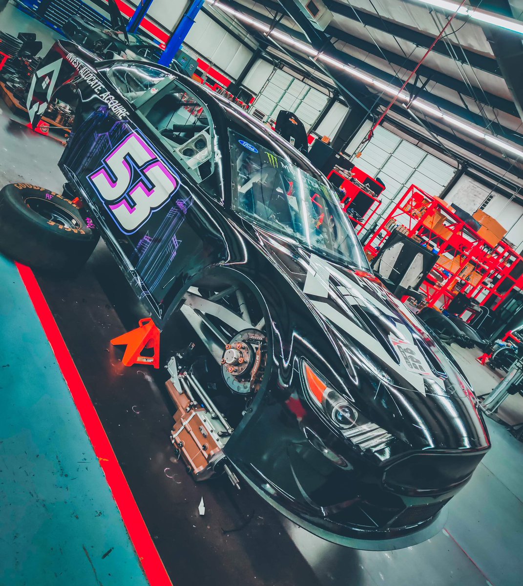 SpencerBoyd's tweet photo. Let’s go! The Cup car will be on track first today at @MISpeedway 
•
•
@AQREApp | @1AAuto | @KICKASSBEEFJERK | @ConsoleVault | https://t.co/et8ea1UZV2