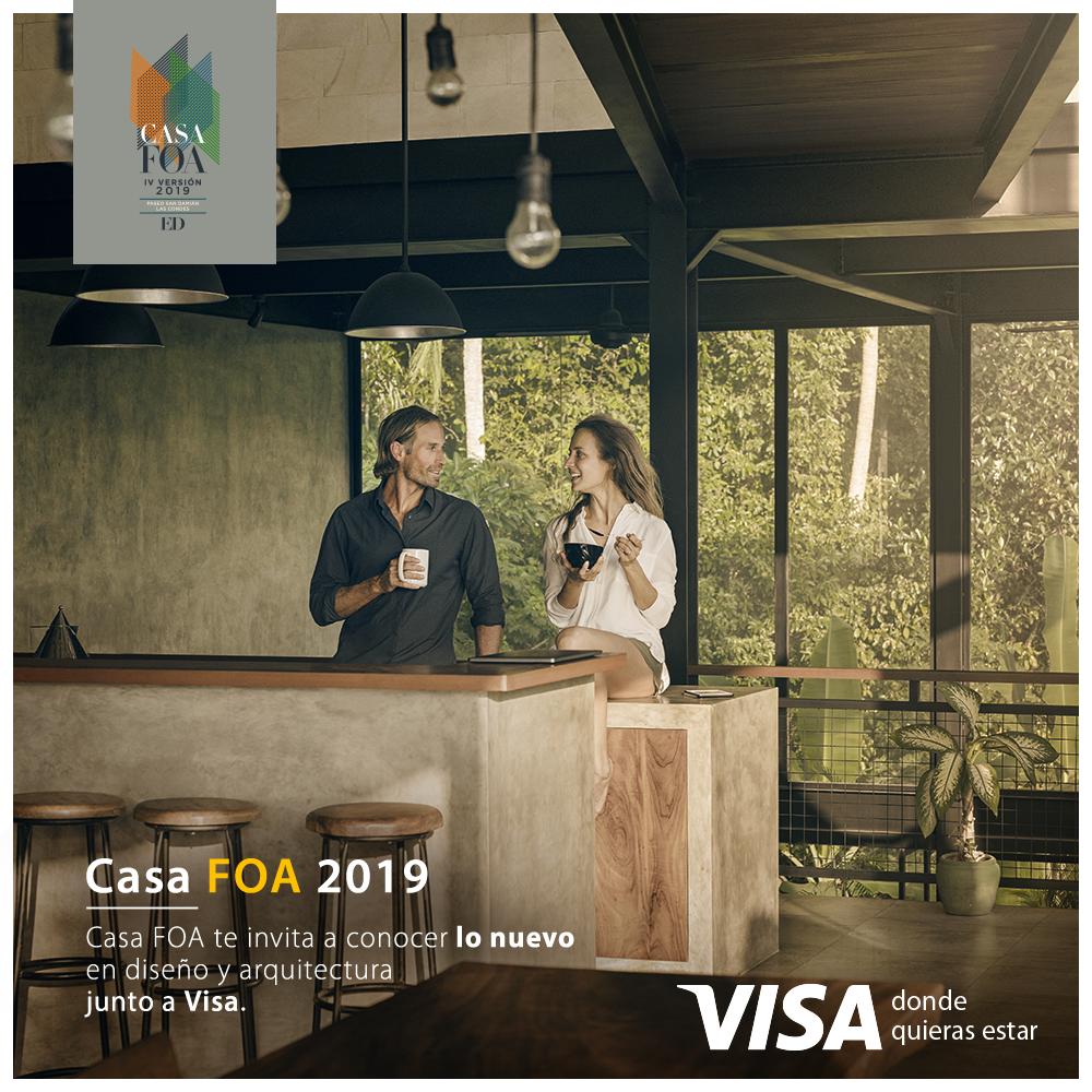 Descuentos de hasta 50% en tu entrada a CASA FOA 2019 con Visa
Conoce más en: vi.sa/2GRXtUX