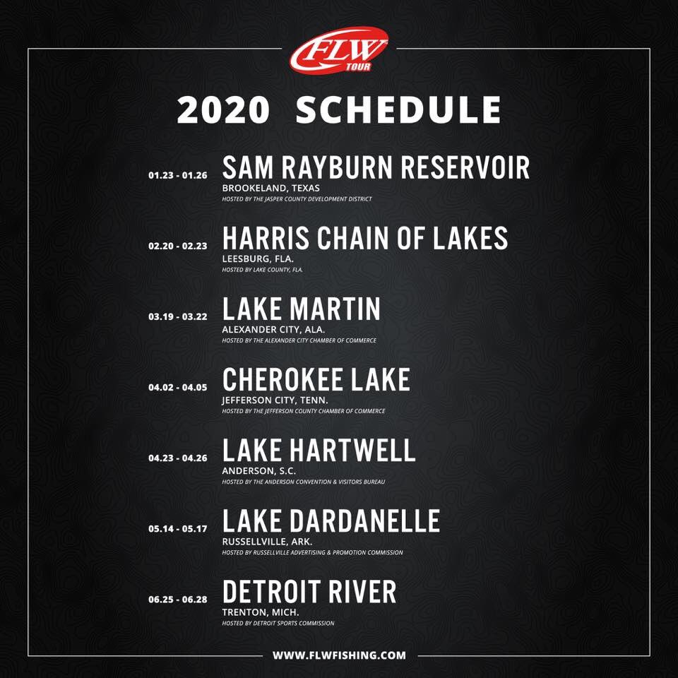 ddavisfishing's tweet photo. The 2020 @FLWFishing Tour schedule is here!! Tell me what y’all think.
#DDflfishing #FLW #FLWTour #Tour2020 #fish #fishing #bass #bassfishing https://t.co/Io7mKEKMh6