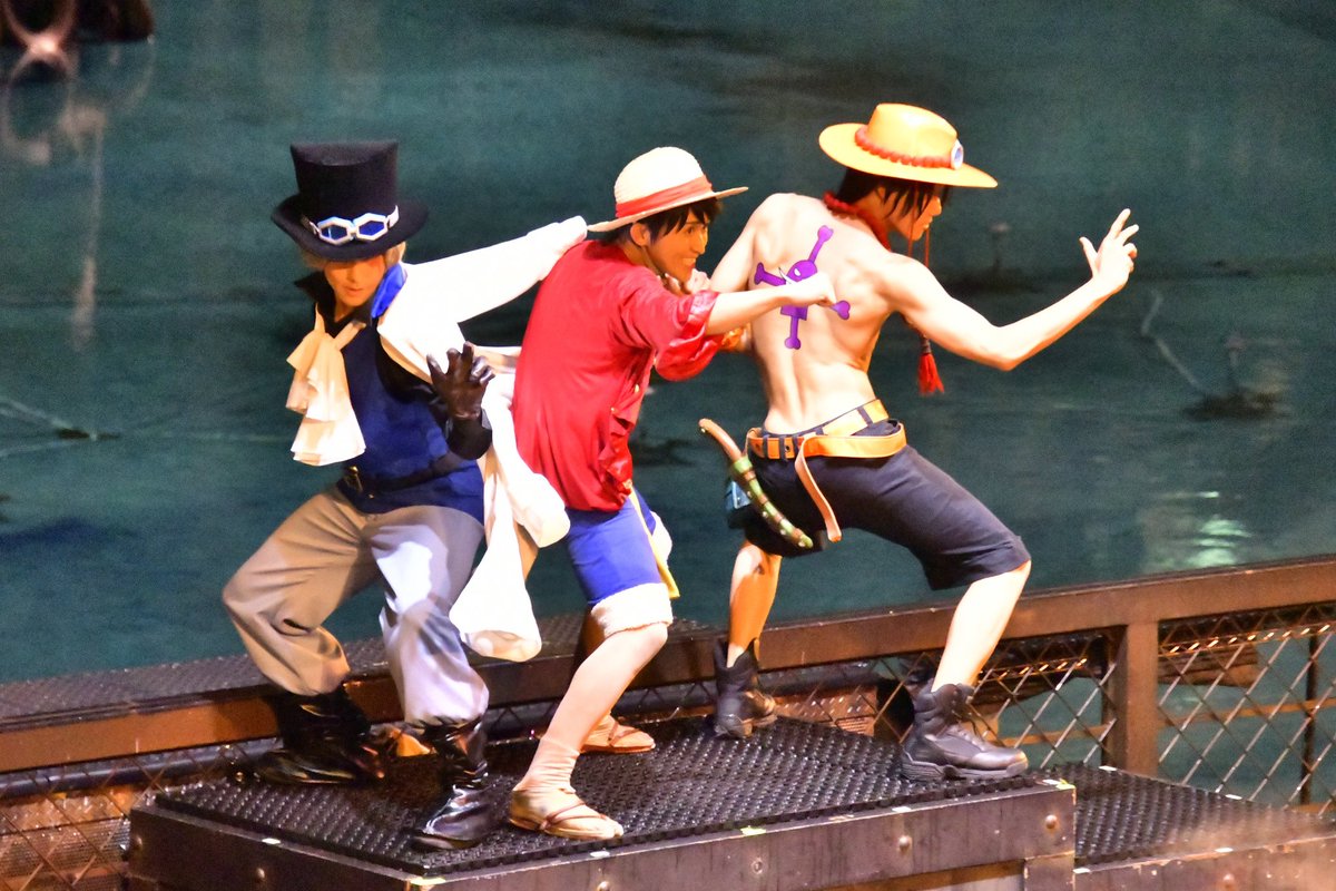 坂城 夕牙 19年8月9日 ワンピースプレミアショー 三兄弟 ここの三兄弟もずっとずっと見たかったのがやっと叶った 最高です ワンピースプレミアショー プレショ 三兄弟 Usj Usjファン