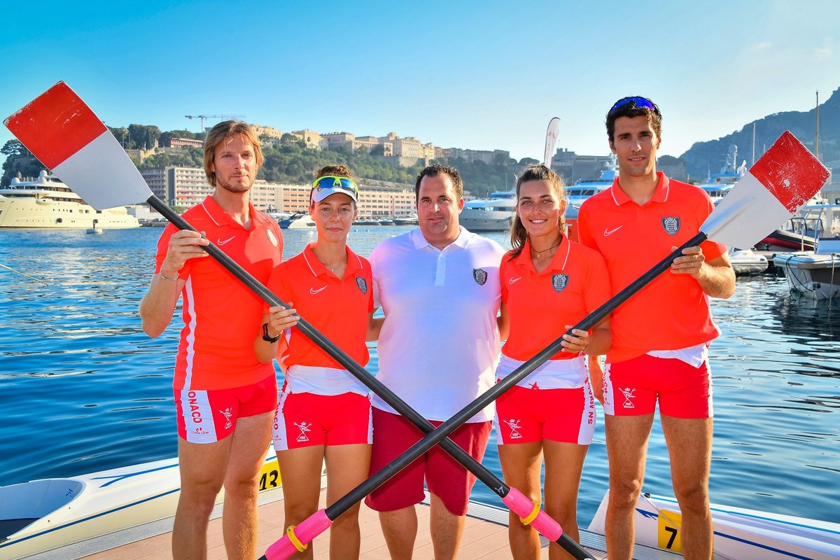 monaco__info's tweet photo. 🚣 #BeachRowing
Mathias Raymond, Maxime Maillet, Clara Stefanelli et Coline Caussin Battaglia s’entraînaient hier en amont des Jeux Méditerranéens de plage à Patras (Grèce). Ils partiront du 25 au 31 août pour représenter Monaco.
#Monaco #MBGPatras2019 #CIJM #JeuxMediterraneens https://t.co/jFlRnQZnPV