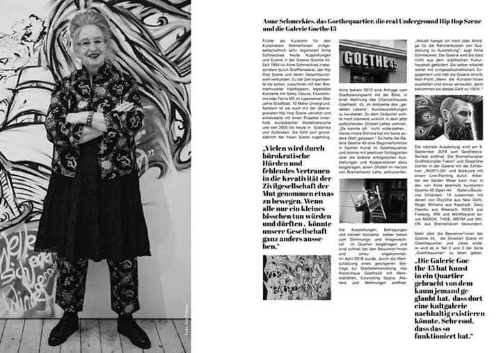 GalerieGoethe45's tweet photo. title. das urbane Newspaper für Kunst &amp; Kultur in #bremerhaven mit einer 3-teiligen Serie über das #goethequartier. Dank für diese Initiative geht an Mike Miodesign. 🙏🏼💯✌🏻 https://t.co/GMICU64cOF