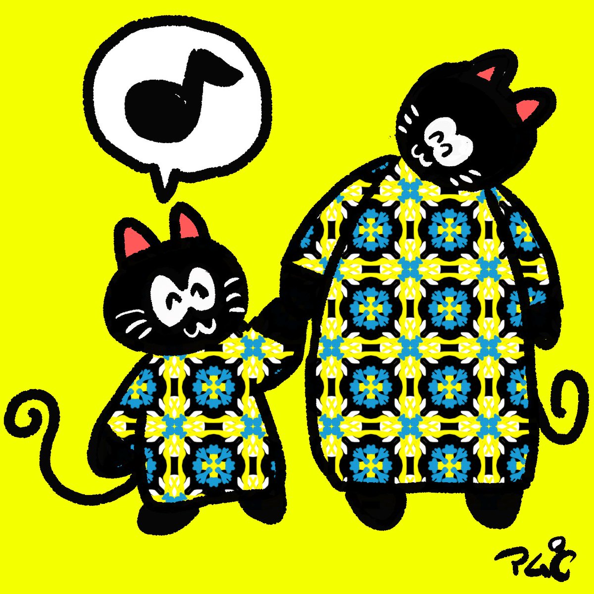お子に夏休みデジ絵講座をセルフで開講しているのですが、お子が作ったパターン柄を使って着せ替えをすると言うの絵が描ける親御さんにやっていただきたい(母子共に楽しい) 