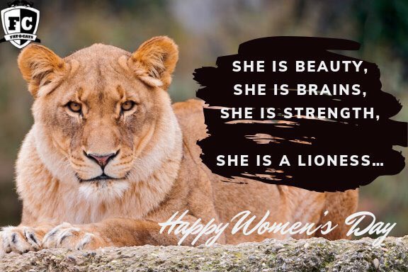 fatcats_ac's tweet photo. I am that which cannot be caged,
tamed, tried,
understood, included,
deluded, or left, Misunderstood.
 
I am woman. - Susan Maria

https://t.co/iDcjjyAgNK

Happy Women’s Day.

#lioness #sheroars #sherunsperiod #sheisstrength #HappyWomensDay https://t.co/56CJ9w89Sf