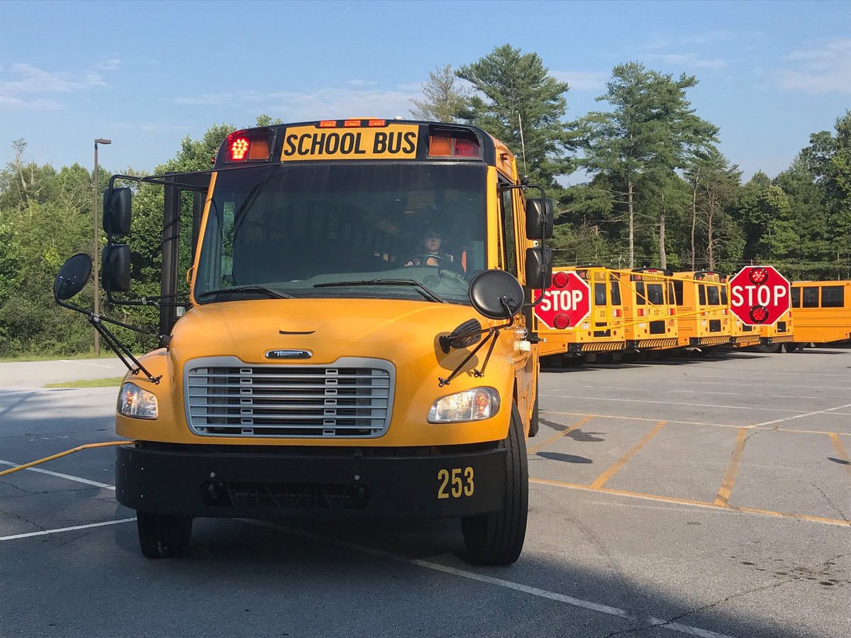 LBRIGMAN_WLOS's tweet photo. .@HCPSNC becomes 3rd school system in #WNC to implement extended stop arms on school buses. I'm live with the story at 6:45am on @WLOS_13 this morning #StateofOurRoads https://t.co/5gDLee1QGM @BusSafetySol https://t.co/q6Had6uiKt