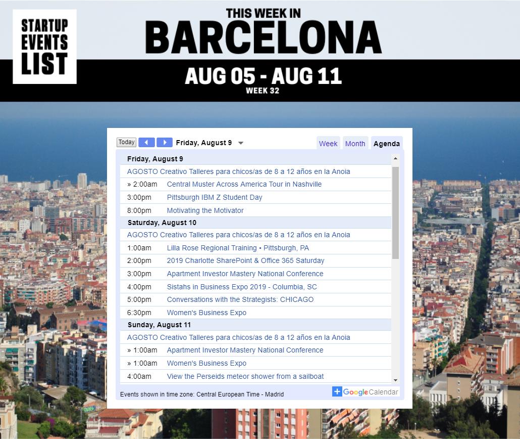 Friday's startup and tech events coming up in Barcelona. Get invites at startupeventslist.com/barcelona

#Barcelona #Spain #startups #tech