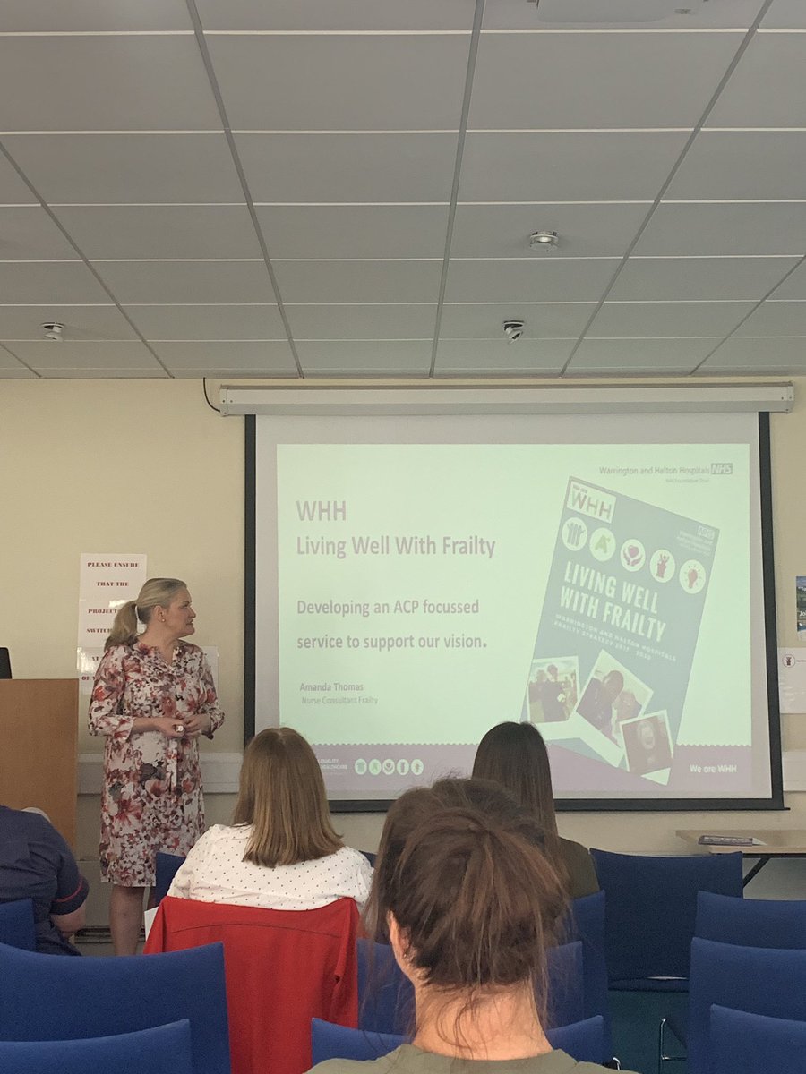 A great presentation from another one of my wonderful mentors @atomicallyblond, Nurse Consultant In Frailty at <a href="/WHHNHS/">WHH 🏥</a> ACP Conference #rolemodel #livingwellwithfrailty