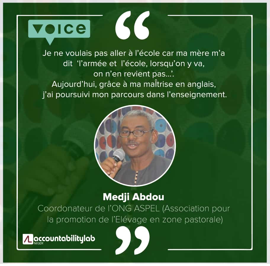 Awal_312's tweet photo. Mr Medji Abdou, paneliste #FailFair #Niger @AccountLab @voicetweetz 
"I did not want to go to school because my mother told me, the army and the school, when we go we do not come back. today, thanks to my master's degree in English, I continued my career in teaching." https://t.co/IOHnuzKS0c